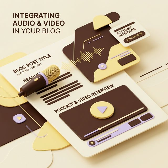 Blog ROI and Multimedia concept