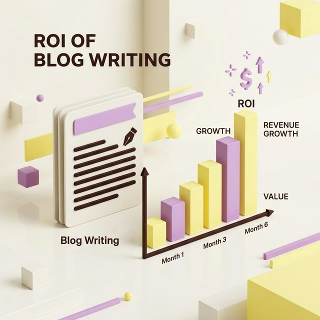 Blog Writing ROI Concept